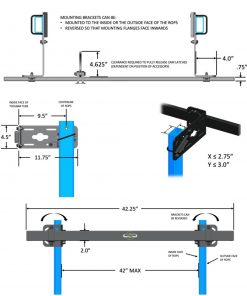 Alternative view of ROPS-Mount Tool Bar, 42 Inch